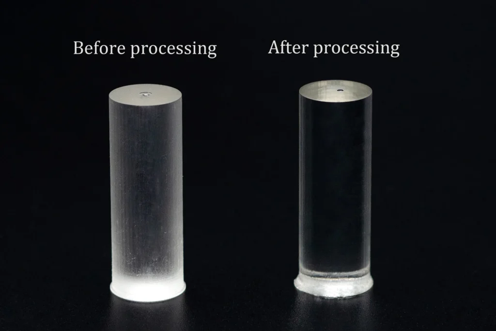 Transparent resin plastic (SLA)